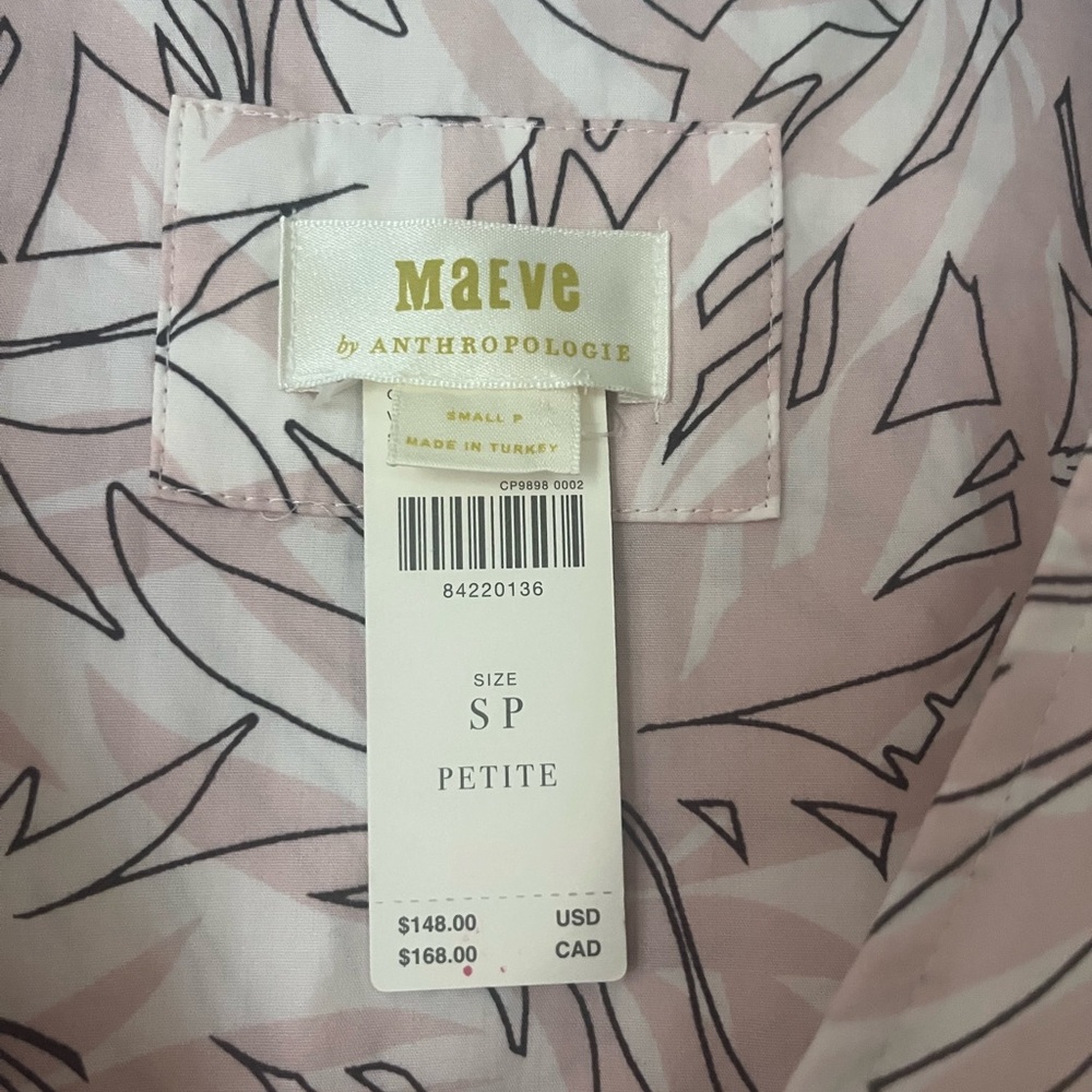Maeve by Anthropologie Pink Patterned Dress